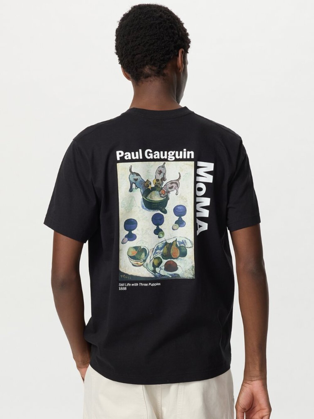 Uniqlo MoMA Art Icons Paul Gauguin Puppies Black Tee XL